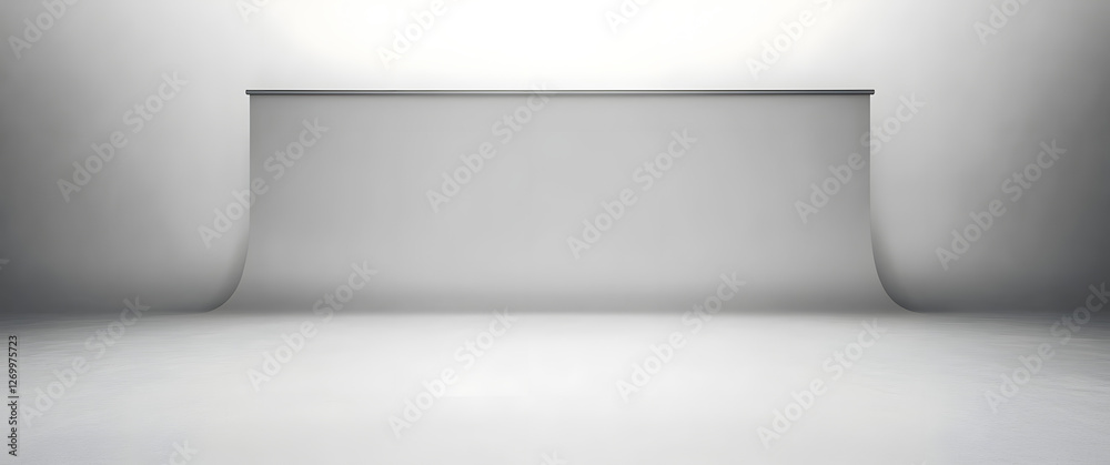 Obraz premium Empty gray studio background. Design for displaying product.