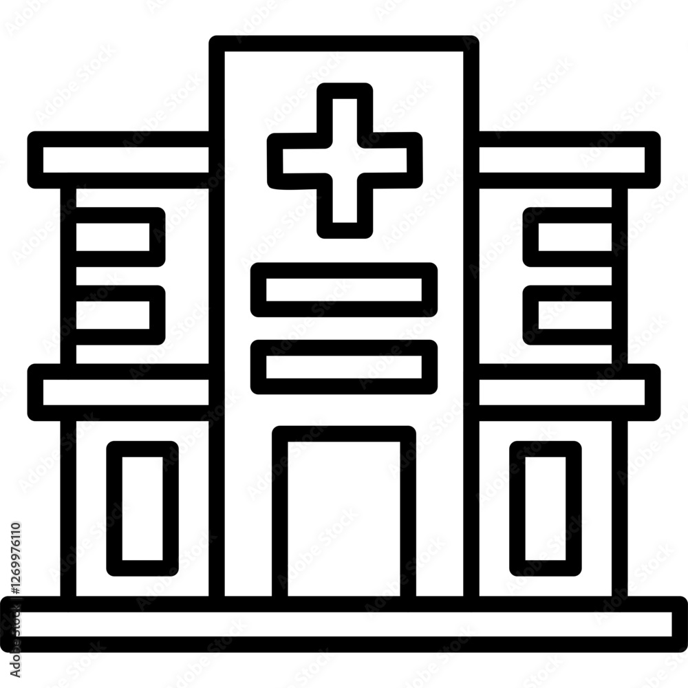Obraz premium Hospital Icon