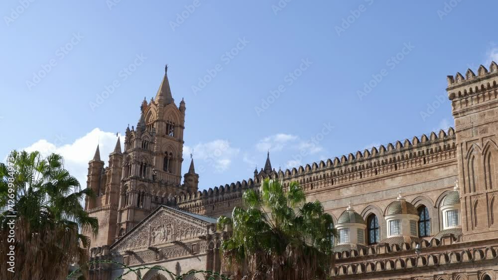 Panorama of the medieval cathedral Panorama of the medieval cathedral