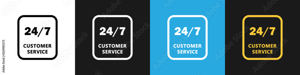 Customer Service - vector stamp on different backgrounds. Customer Service - vector stamp on different backgrounds.