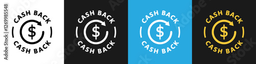 Cash Back - vector icon isolated on different backgrounds