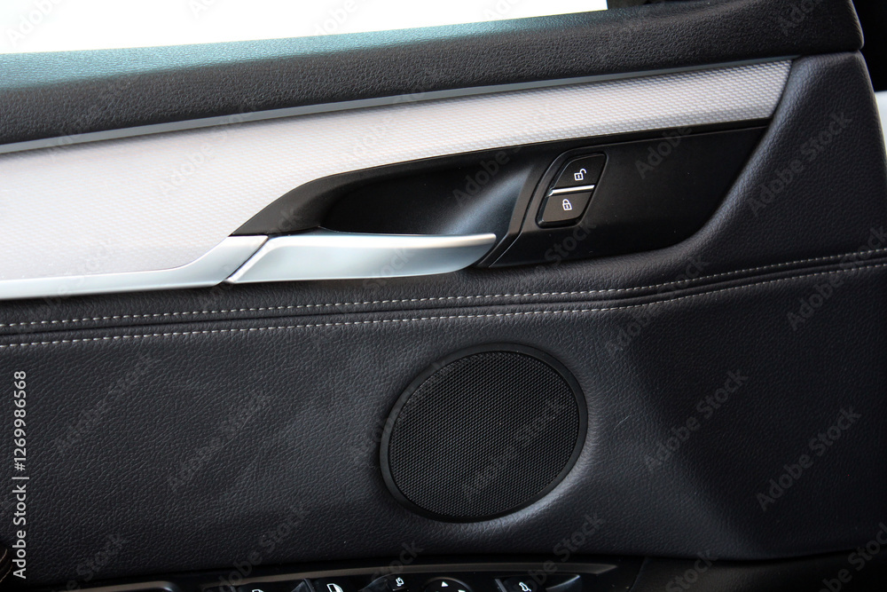 Lux Car inside door chrome handle. Window lifters control. Leather Door trim. Speaker in car door. Lux Car inside door chrome handle. Window lifters control. Leather Door trim. Speaker in car door.