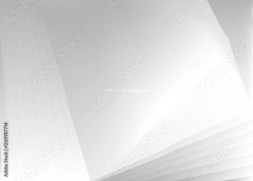 Abstract futuristic white and grey background with wave design luxury flowing lines. Elegant backdrop for poster, website, application, brochure, banner