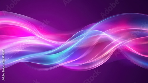 Wallpaper Mural Elegant Abstract Background with Flowing Lines and Vibrant Purple Hues Torontodigital.ca