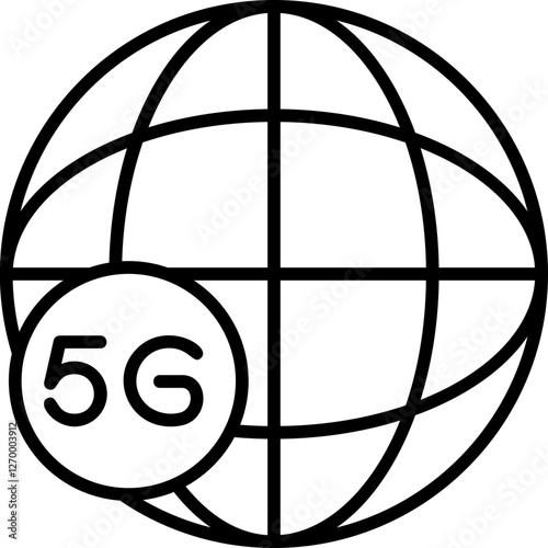 Global 5g Internet Icon