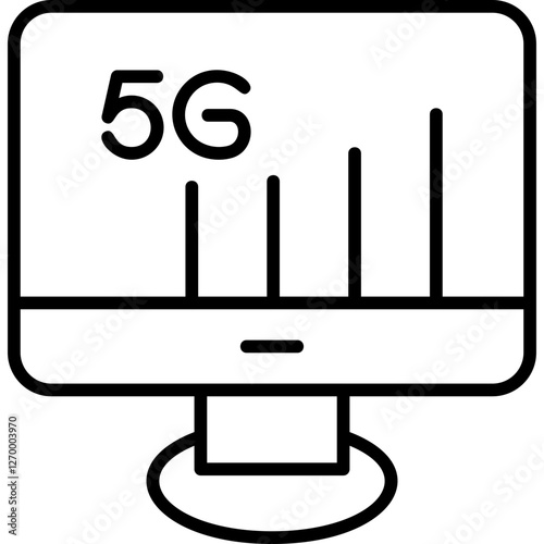 5g Monitor Icon