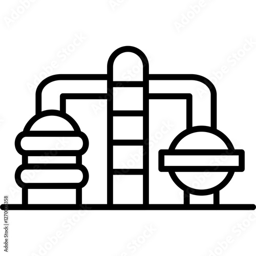 Oil Refinery Icon