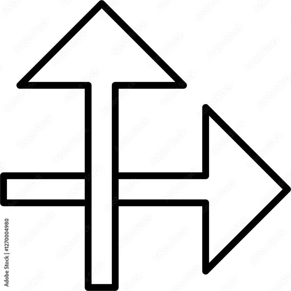 Obraz premium Intersect Icon