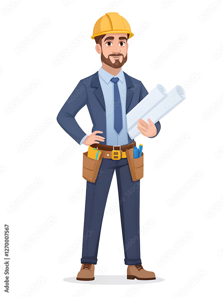 Confident Construction Engineer on a Construction Site. A confident male construction engineer, wearing a safety helmet and bright safety vest, stands confidently with arms crossed on a construction. Confident Construction Engineer on a Construction Site. A confident male construction engineer, wearing a safety helmet and bright safety vest, stands confidently with arms crossed on a construction.
