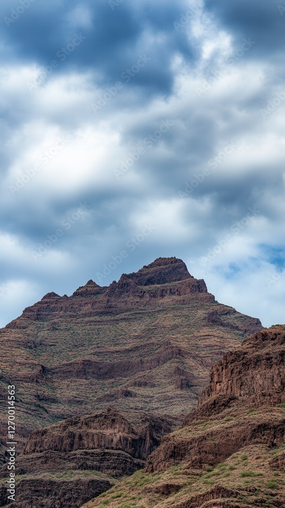 Awe-Inspiring Mountain Scenery Under a Dramatic Sky Awe-Inspiring Mountain Scenery Under a Dramatic Sky