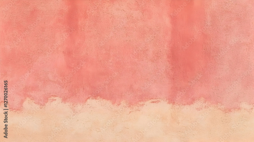 Fototapeta premium Pink and Beige Watercolor Wash Texture Background
