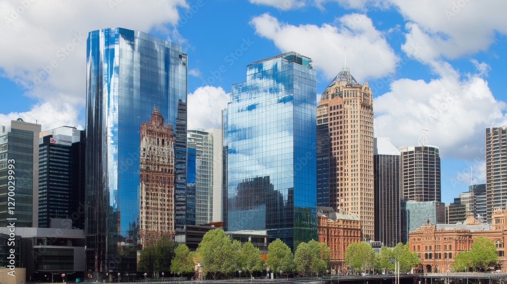 Melbourne Skyline: A Stunning Panorama of Modern and Historic Architecture Melbourne Skyline: A Stunning Panorama of Modern and Historic Architecture