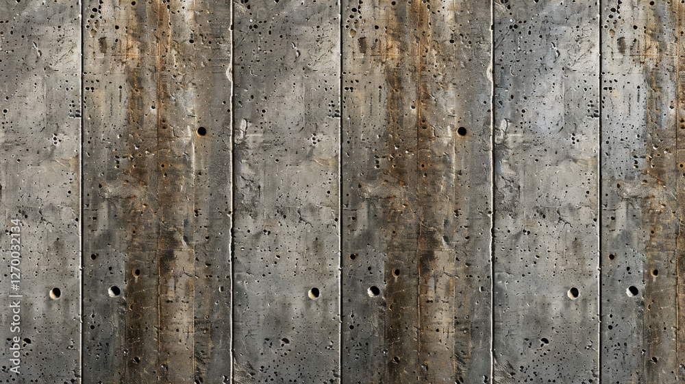 Rough concrete wall with texture and weathered appearance, showcasing industrial design elements and natural imperfections. Ideal for architectural backgrounds Rough concrete wall with texture and weathered appearance, showcasing industrial design elements and natural imperfections. Ideal for architectural backgrounds