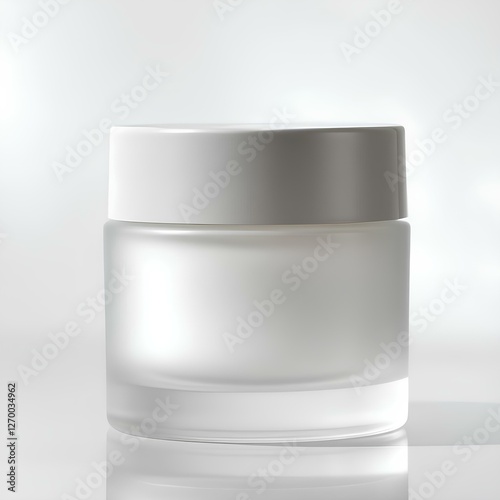 Wallpaper Mural Create a high-end cosmetic cream jar design with a sleek, elegant lid and a smooth, frosted glass body Torontodigital.ca