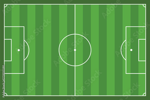 Soccer Stadium top view, vector