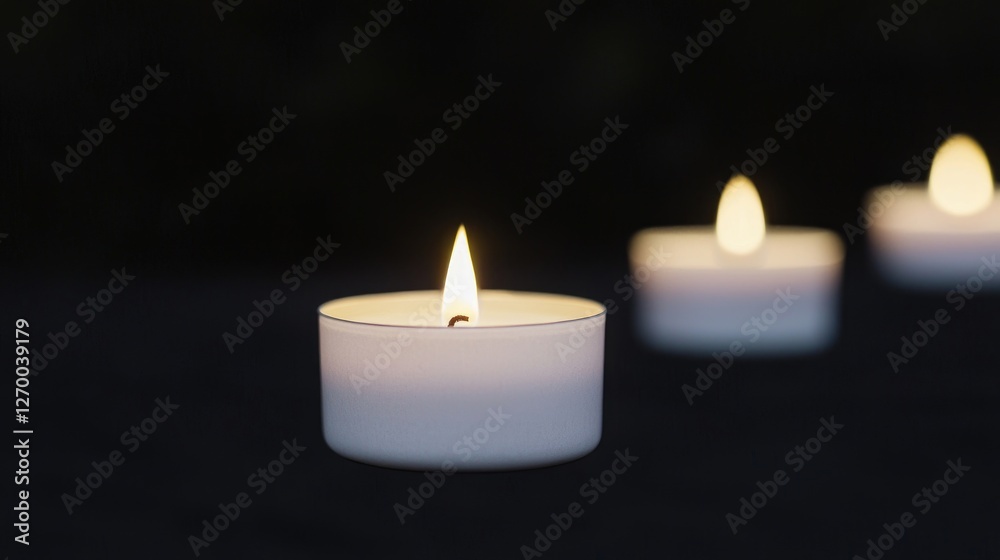 Glowing candles night remembrance dark background sympathy Glowing candles night remembrance dark background sympathy