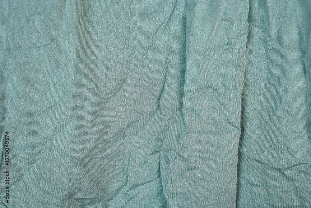 wrinkled crumpled green fabric use for texture background with space for text wrinkled crumpled green fabric use for texture background with space for text