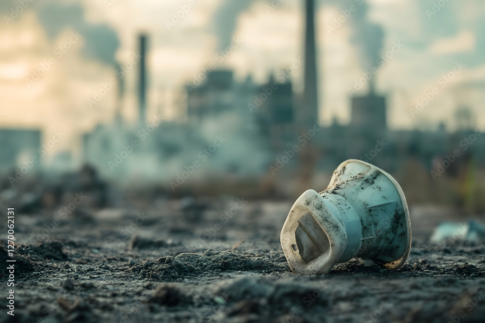 Fototapeta premium Environmental conservation and pollution control concept promoting sustainability awareness