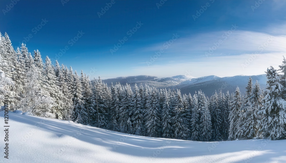 Winter snow landscape isolated on transparent background Winter snow landscape isolated on transparent background
