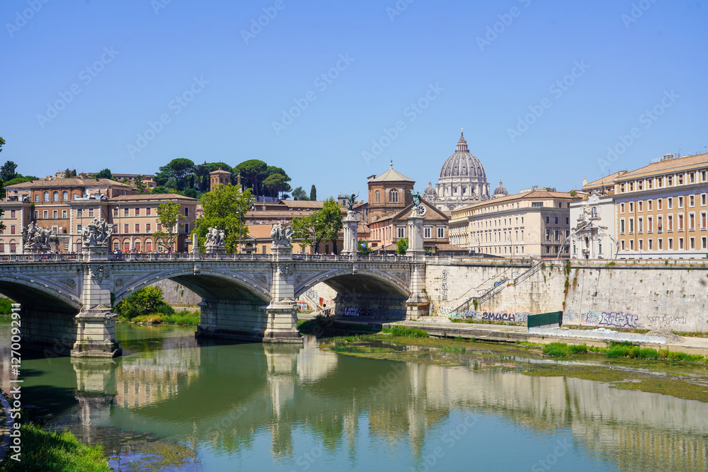 Rome skyline from Castel Saint Angelo Rome skyline from Castel Saint Angelo