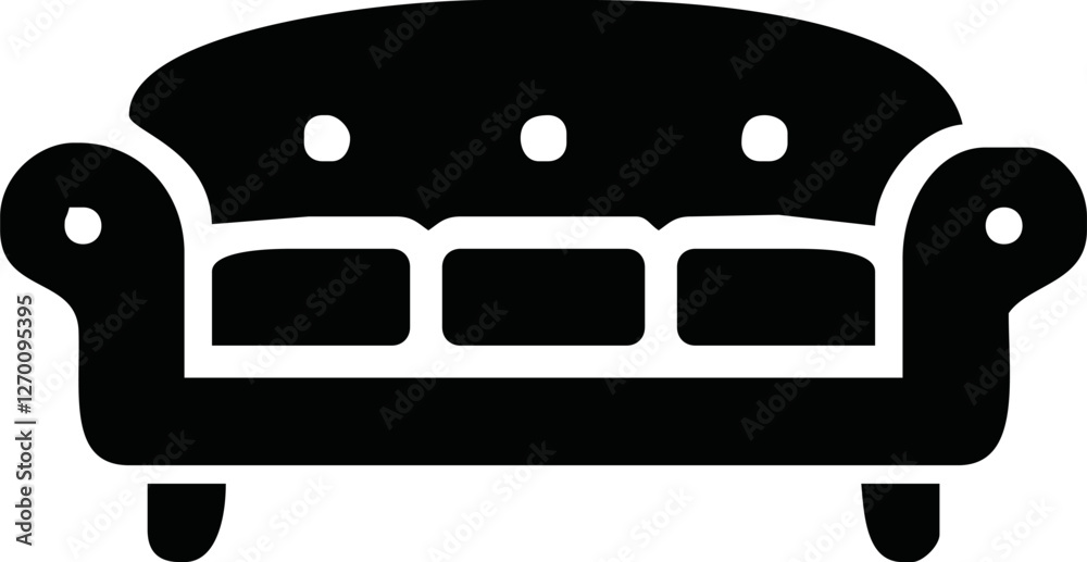 Sofa icon vector illustration. sofa sign and symbol. furniture icon Sofa icon vector illustration. sofa sign and symbol. furniture icon