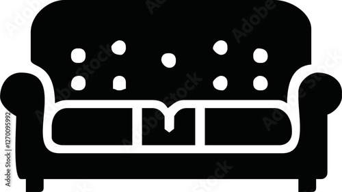 Sofa icon vector illustration. sofa sign and symbol. furniture icon