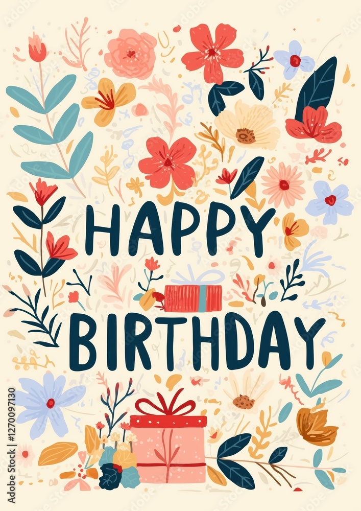 Happy Birthday post message celebration card template Happy Birthday post message celebration card template