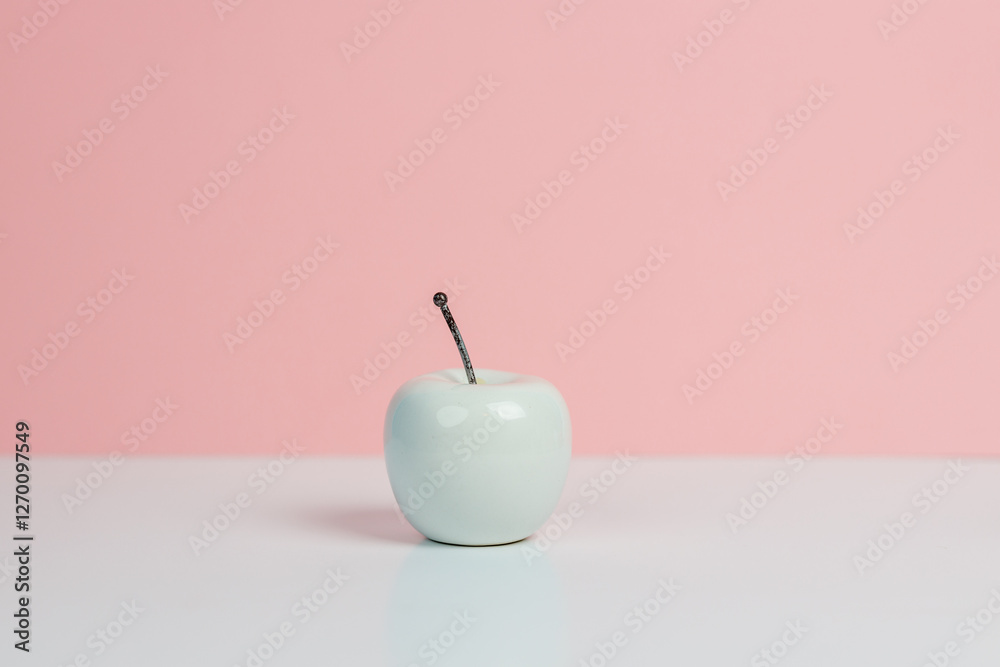 Obraz premium apple white and pink background 