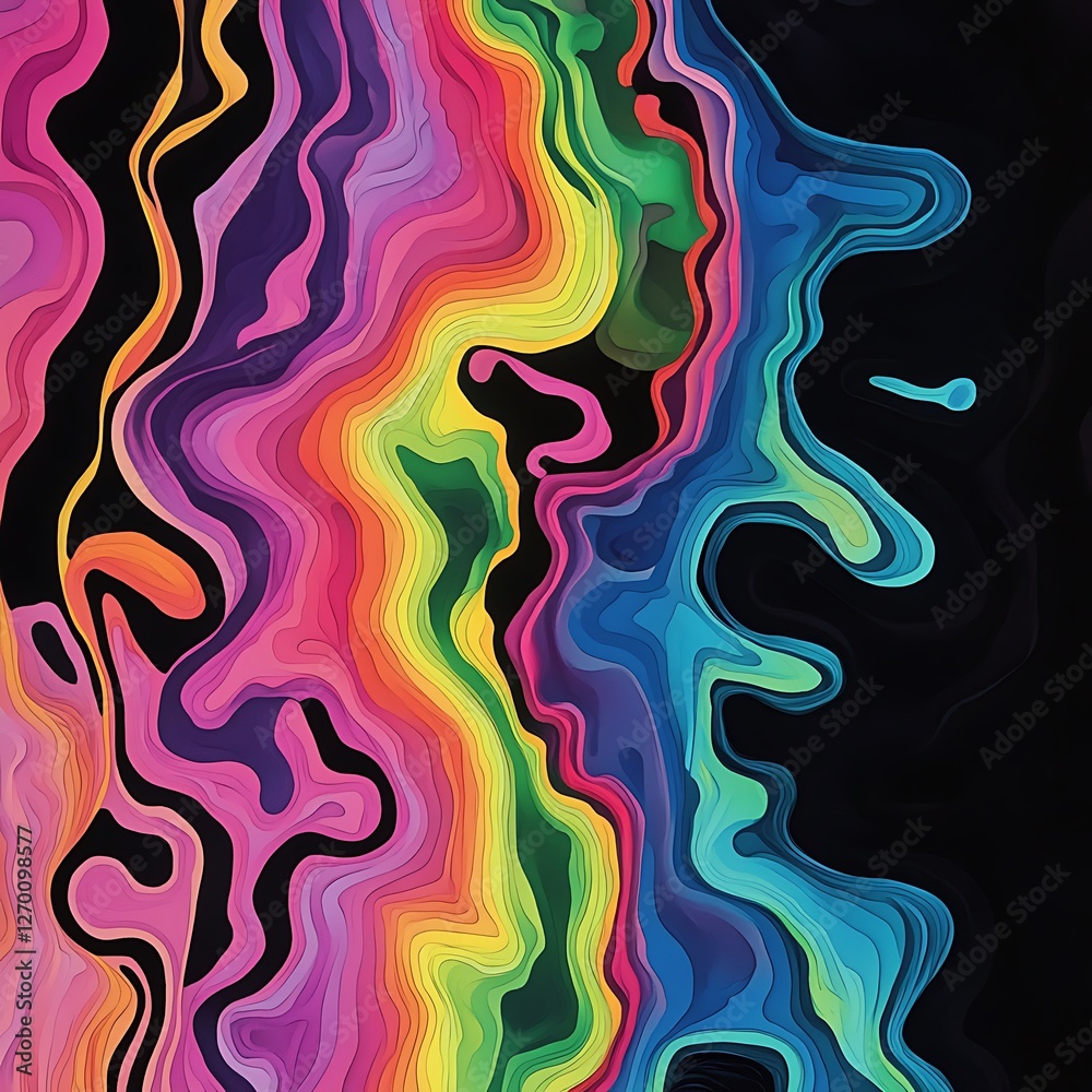 Abstract colorful liquid marble design Abstract colorful liquid marble design