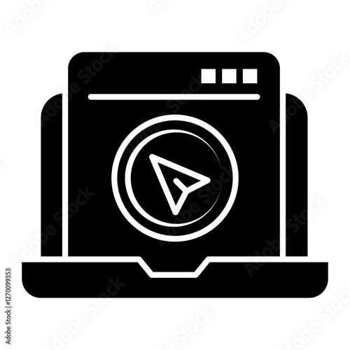 navigation Solid icon