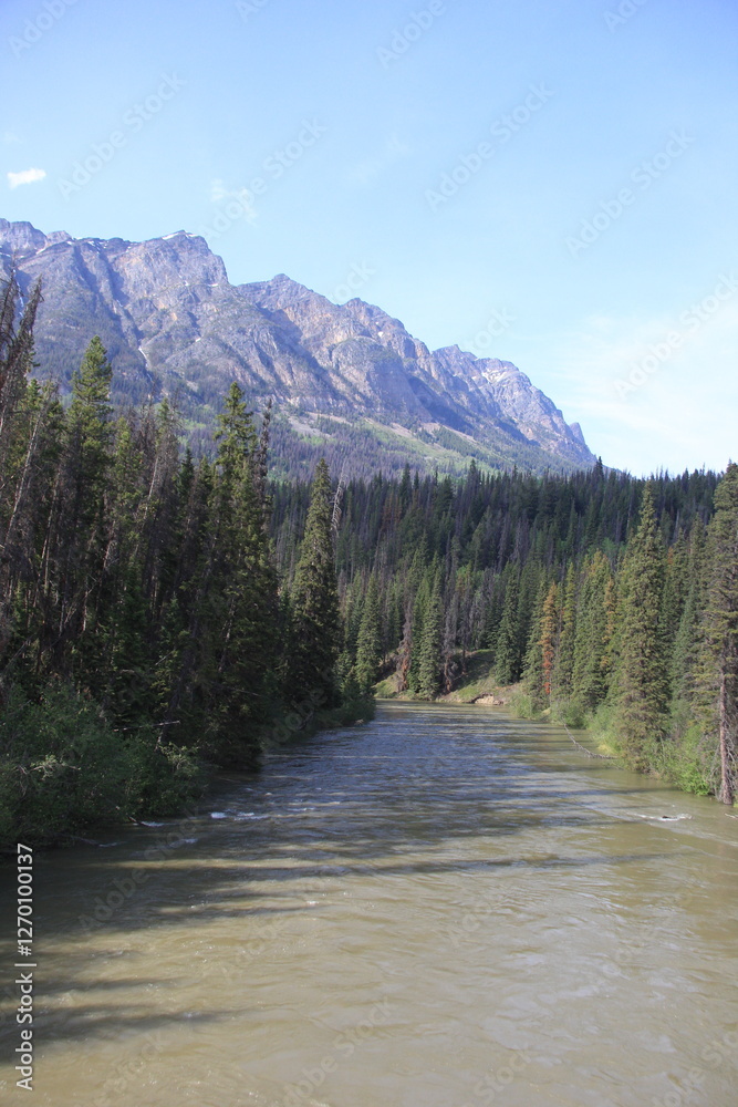 Fototapeta premium Jasper Alberta Mountains and Scenery