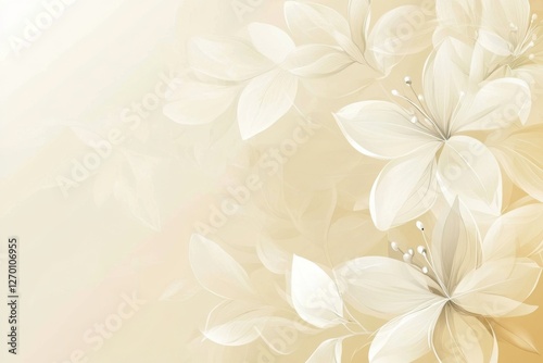 beige flowers background