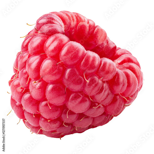 Raspberry isolated on white background full depth of field