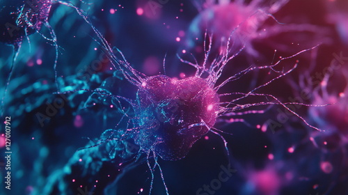 Complex structure of neurons. Transmission of information across synapses