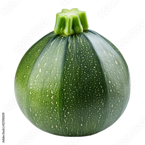 Zucchini isolated on white background full depth of field