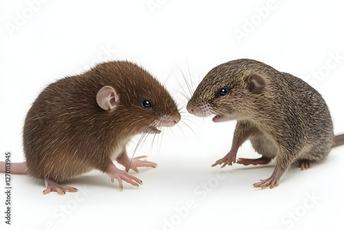 Playful Interaction Between Star-Nosed Mole and Shrew