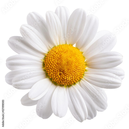 Chamomile Flower isolated on white background full depth of field