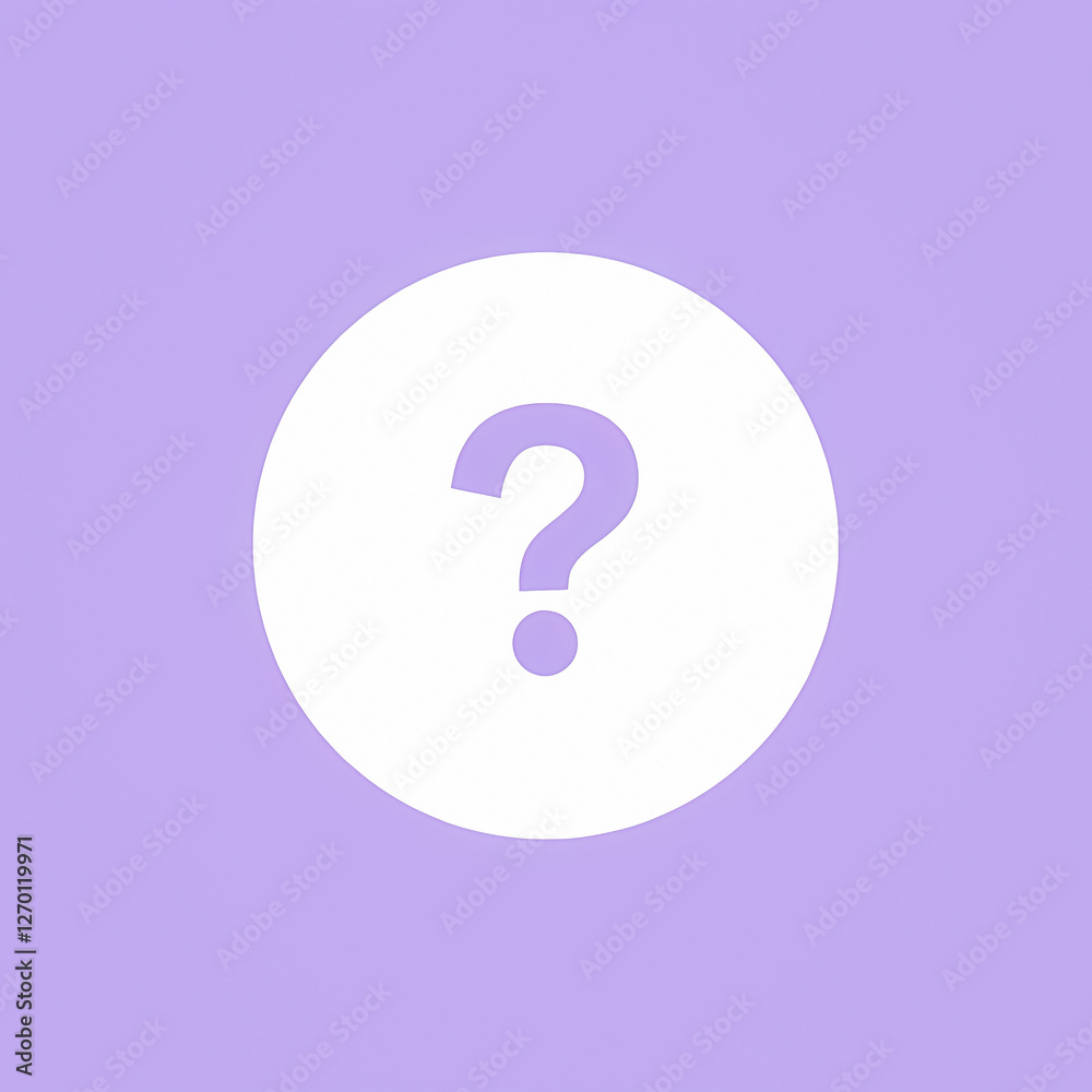 question mark in white circle on purple background question mark in white circle on purple background
