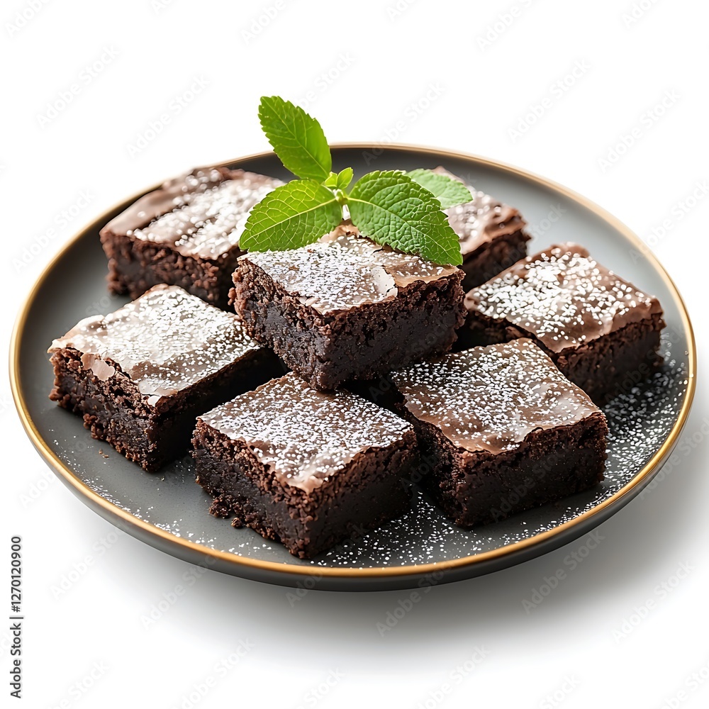 a sumptuous serving of chocolate fudge brownies of assorted sizes loaded with chocolate goodness a sumptuous serving of chocolate fudge brownies of assorted sizes loaded with chocolate goodness