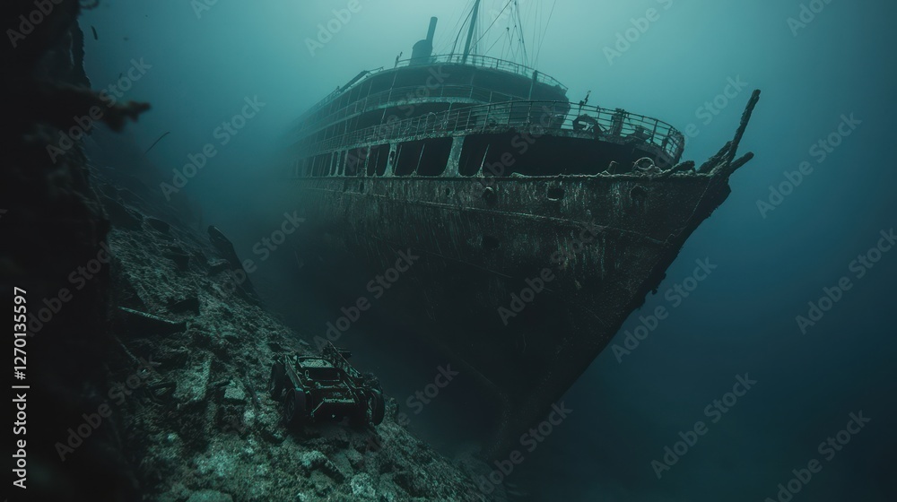 A luxury ocean liner turned troopship, sunk in 1942 after hitting Allied mines off the coast of Vanuatu. The wreck lies at depths ranging from 20 to 70 meters, with its bow and promenade deck still in A luxury ocean liner turned troopship, sunk in 1942 after hitting Allied mines off the coast of Vanuatu. The wreck lies at depths ranging from 20 to 70 meters, with its bow and promenade deck still in