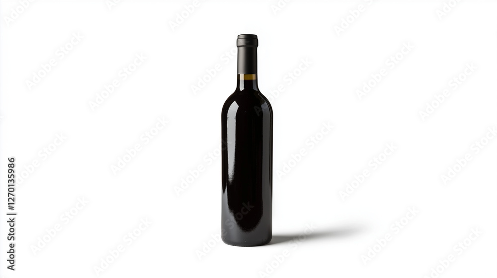 Wine Bottle Mockup isolated on white background Wine Bottle Mockup isolated on white background