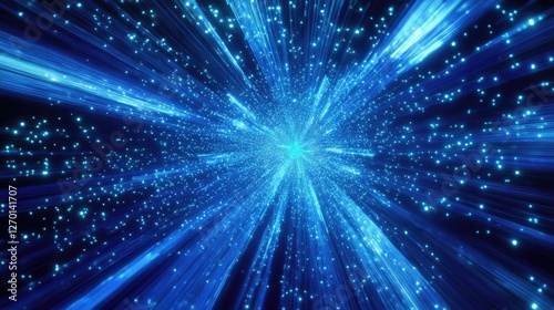 Wallpaper Mural Digital Network Technology Concept with Glowing Global Connections and Data Flow Visualization Torontodigital.ca