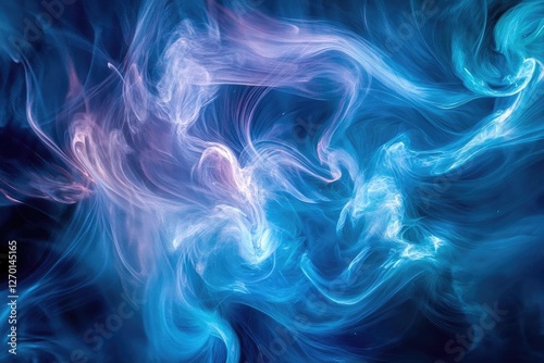 Wallpaper Mural Dynamic Ocean Wave Abstract with Deep Turquoise and Indigo Swirls Creating Mesmerizing Underwater Patterns Torontodigital.ca