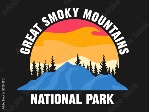 Great Smoky Mountains National Park with beautiful natural scenery