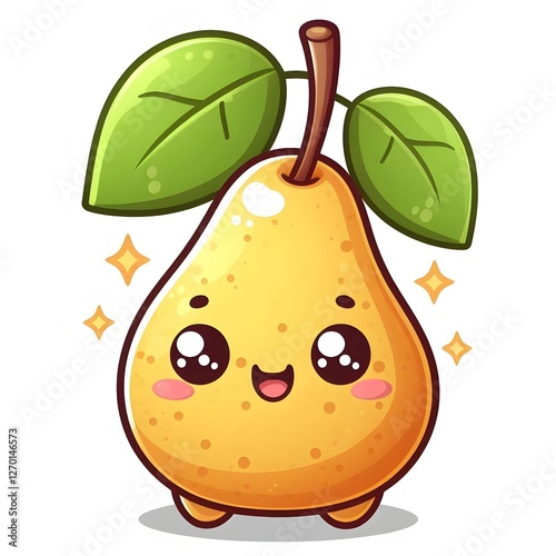 pear fruit cartoon