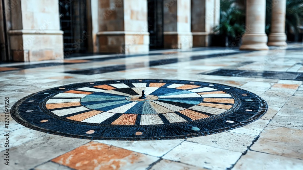 Intricate Circular Floor Design Marble Tapestry Palace Intricate Circular Floor Design Marble Tapestry Palace