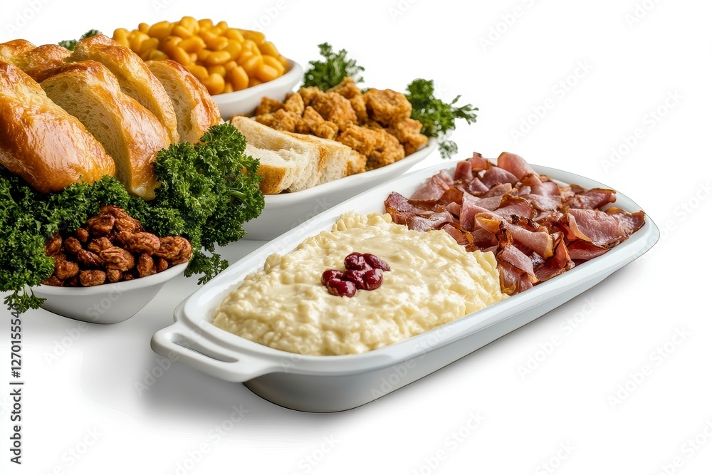 Creamy Grits with Crispy Bacon and Sides