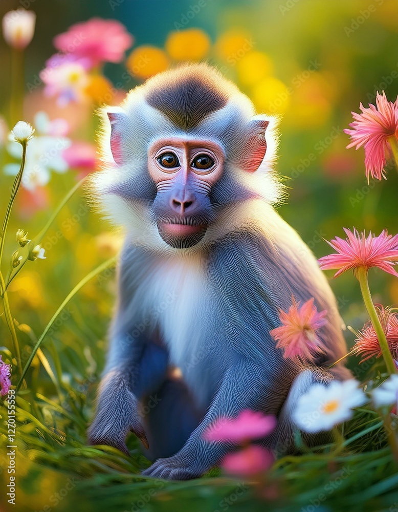 Fototapeta premium Niedlicher Mandrill