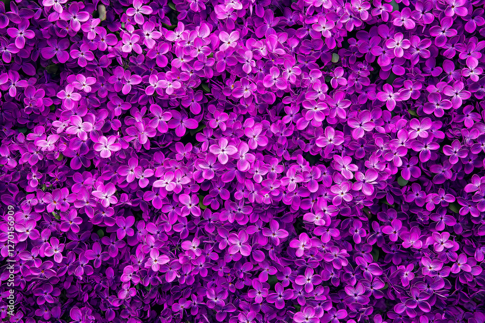 Blooming purple lilac flowers background, close up
