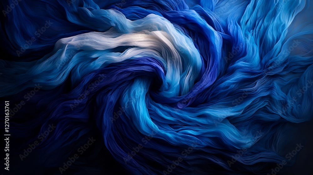 Abstract Blue Vortex Formed By Concentric Circular Motion Texture Abstract Blue Vortex Formed By Concentric Circular Motion Texture